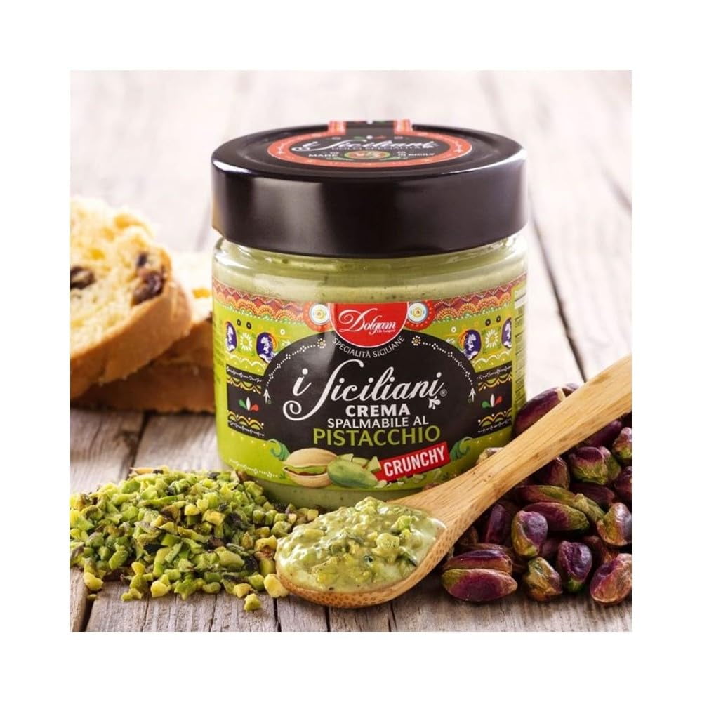 Dolgam Delicious Sicilian Pistachio Spread – Crunchy 7.05oz