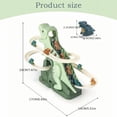thumbnail image 3 of MVRLSH Clearance! Dinosaur Slide Toy Set Toy Car Ramp Track Dinosaur Climbing Railcar Funny Escalator Toy Dinosaur Automatic Stair Climbing Race Track Set, 3 of 6