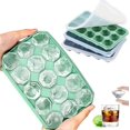 thumbnail image 1 of 3 Packs Ice Cube Trays, Silicone Ice Cube Trays with Removable Splash Proof Lid, 1 of 5