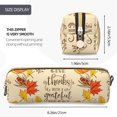 thumbnail image 3 of Easygdp Thanksgiving With A Grateful Heart para Estuche de Lápices de Cuero, Estuche de Papelería de Cuero, Estuche de Gran Capacidad con Cremallera, 3 of 7