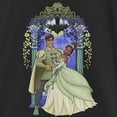 thumbnail image 2 of Girl's The Princess and the Frog Wedding Pose  Graphic Tee Black Medium, 2 of 4