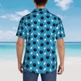thumbnail image 3 of Lsque Bowling Balls pattern Hawaiian Shirt for Men, Unisex Summer Beach Casual Short Sleeve Button Down Shirts-Large, 3 of 9