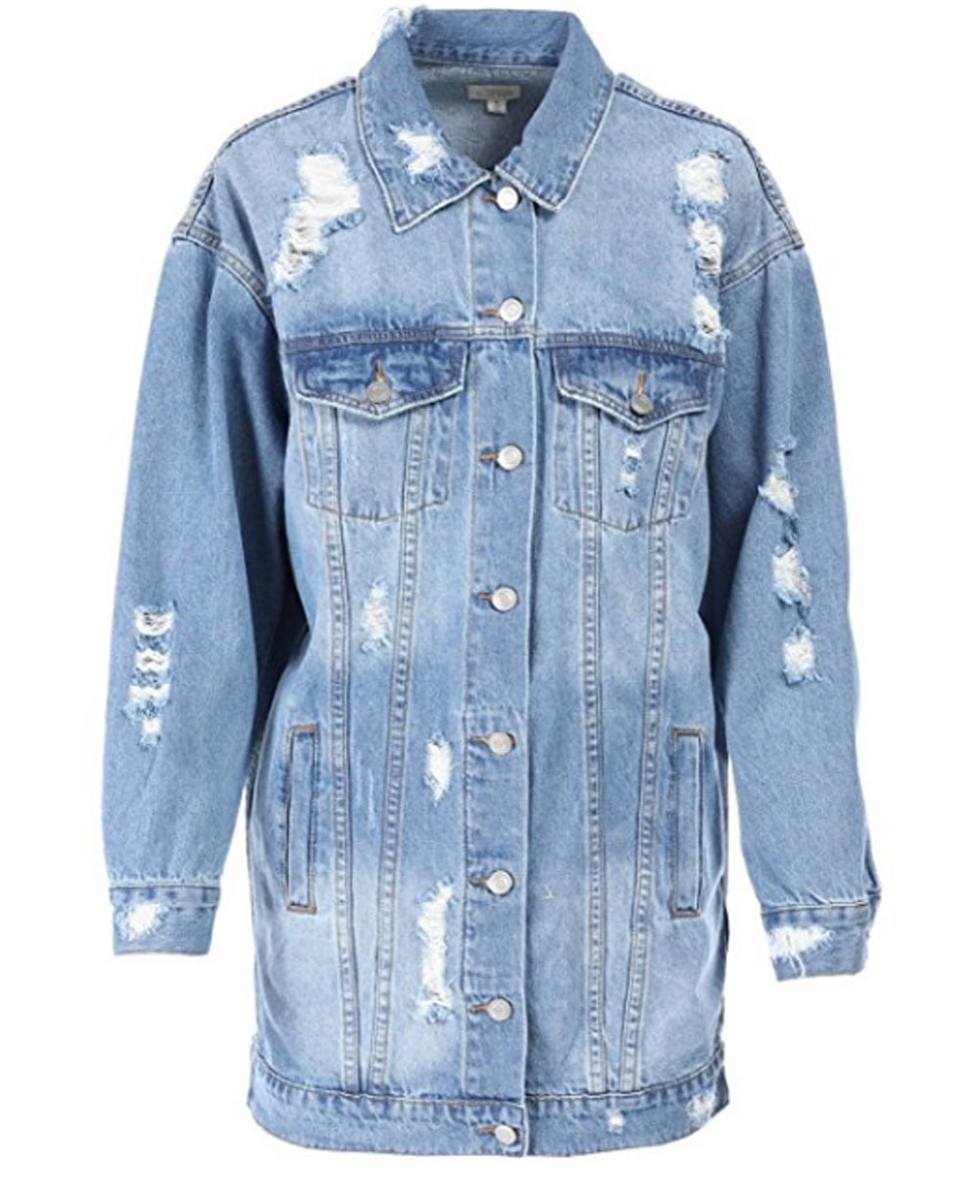 long denim jacket women