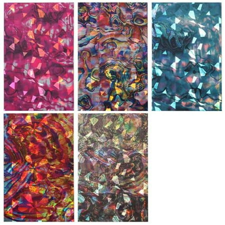 Maniology (formerly bmc) 5pc Brilliantly Colored Holographic Manicure Nail Art Sticker Bundle Set