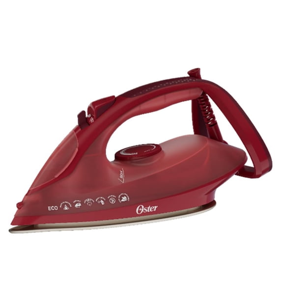 Plancha de Vapor Oster Suela Aeroceramic Serie 7600 Color Vino