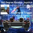 thumbnail image 6 of RGB Wireless Gaming Controller Compatible with P4/P4 Slim/P4 Pro /PC with Dual Vibration/3.5mm Audio Jack/6-Axis Gyro/Touch Pad, 6 of 6