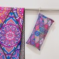 thumbnail image 1 of Bolsa de malla con diseño de mandala estilo europeo y americano, bolsa de tela, embalaje, toalla de baño de felpa, toalla de playa con impresión de doble cara, 1 of 5