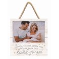 thumbnail image 2 of P. Graham Dunn Twinkle Little Star Loved Whitewash 7 x 7 Inch Wood Wall Hanging Photo Frame, 2 of 3