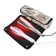 thumbnail image 3 of Hair Tool Organizer Bag with Heat Resistant Mat Removable Travel Storage Case for Hot Air Brushes Curling Irons Beautiful Birds Sitting on Branches, 3 of 8