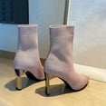 thumbnail image 4 of Fesfesfes Women's Heels Boots Fall And Winter Boots Lined Dress Ankle Boots Pointed-toe Booties Comfort Shoes Dressy Boots For Women 6.5(38), 4 of 9