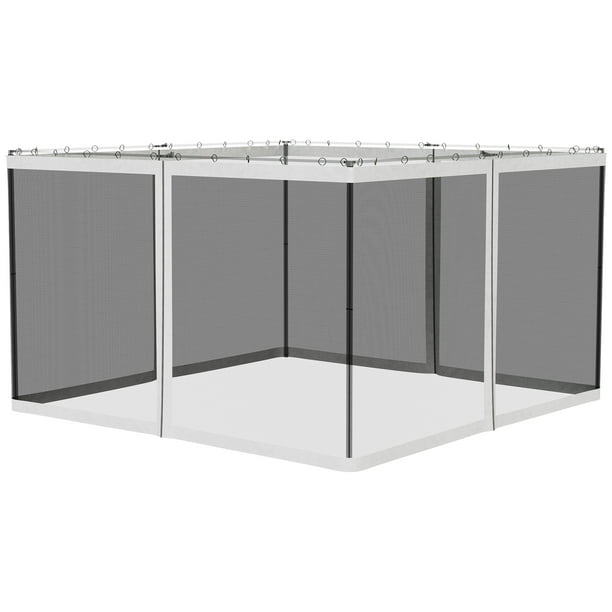 Outsunny 10' x 12' Replacement Mesh Sidewall Netting for Patio Gazebos