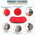 thumbnail image 4 of Alpcour Camping Pillow – Large, Inflatable, Ultralight Sleeping Pillow with Easy Blow Up Design, Soft Waterproof Exterior Cover and Compact Carry Case for Hiking, Backpacking, Airplane Travel & More, 4 of 5