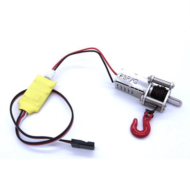 Cabrestante Simulado AutomáTico de Metal con Cable Receptor 3CH para B14 B24 B16 B36 C14 C24 C34 MN D90 MN99S Piezas de Coche RC