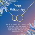 thumbnail image 2 of Happy Mother's Day Necklace and Card Set, Necklace for Mom, Jewelry Gift, Gift for Mom, Gift for Her, Mom Necklace, Mother's Day Gift, Gift Set for Mom [Gold Infinity Ring, 18" Chain], 2 of 3