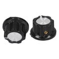 thumbnail image 1 of Control Knobs , Rustproof 20mm Diameter Lightweight Potentiometer Knob Brass Shaft BEM-A02 50Pcs  For RV24YN 20S RV24YN 30S WTH118 2W 20S WH118 2W 20S, 1 of 8