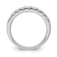 thumbnail image 2 of Araiya Fine Jewelry 10K White Gold Diamond Band Ring (1/2 cttw, I-J Color,I2-I3 Clarity) Size 8, 2 of 6