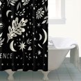thumbnail image 5 of Gothic Shower Curtain Set - Dark Celestial Moon & Star Print, Mystical Cosmic Bath Decor, Waterproof Polyester 72"x84", Goth Aesthetic Gift, 5 of 5