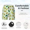 thumbnail image 5 of Balery Cartoon Fruit Mens Swim Trunks Swim Shorts for Men Quick Dry Inseam Beach Shorts with Compression Liner Pocket-X-Large, 5 of 9