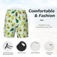 thumbnail image 3 of Balery Cartoon Fruit Bañador para hombre, shorts de playa de secado rápido con entrepierna y forro de compresión-Large, 3 of 6