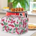 thumbnail image 3 of Yuyamidu Cherry Toaster Cover 2 Slice Bread Toaster Dust Cover Wide Slot Kitchen Small Appliance Cover Anti Fingerprint Protection Baking Supplies Protection Cover, 3 of 7