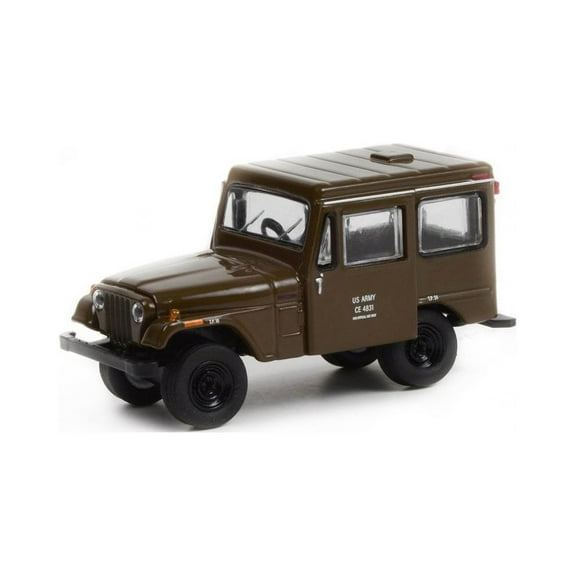 1970 Jeep DJ-5 U.S. Army, Dark Olive Green - Greenlight 61010C/48 - 1/64 scale Diecast Car