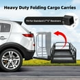 thumbnail image 5 of Ladcaser 500 LBS Foldable Trailer Hitch Cargo Carrier with Bag, 60" x 24" x 14" Vehicle Cargo Rack Carrier, 2" Receiver Rear Luggage Rack Basket for SUV Pickup Camping Traveling, 5 of 8