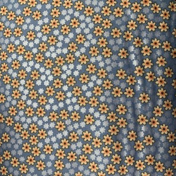 Yellow Flowers on Blue reflective! Flannel Blanket