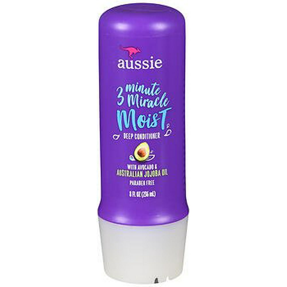 Aussie 3 Minute Miracle Moist Deep Conditioning Treatment, Detangler, 8