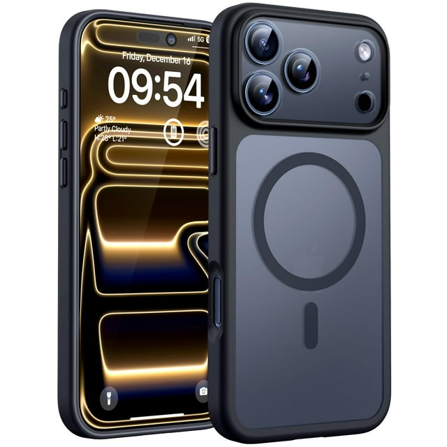 Funda TOCOL para iPhone 17 Pro 6.3" con Anillo Magnético Magsafe y Protección contra Caídas