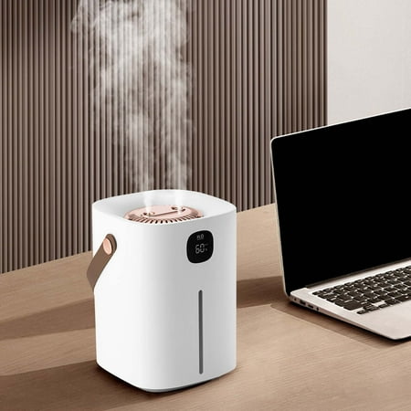 

FY24 Home Appliances WJSXC Humidifiers For Bedroom Portable Cool Mist Humidifiers 2L Top Filling Humidifier Dual Nozzle Spray Quiet Smart Humidifiers For Baby Home With Auto Shut Off