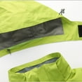 thumbnail image 4 of Men's Windbreakers Fashion Fallow Three-In-One Two-Piece Outdoor Jacket Long Sleeved Coat Windbreaker Front-Zip Jacket Green L, 4 of 7