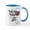 White/Blue Inside, variant on CafePress - Glass Half Empty Or Full - 11 oz Ceramic Mug - Novelty Coffee Tea Cup