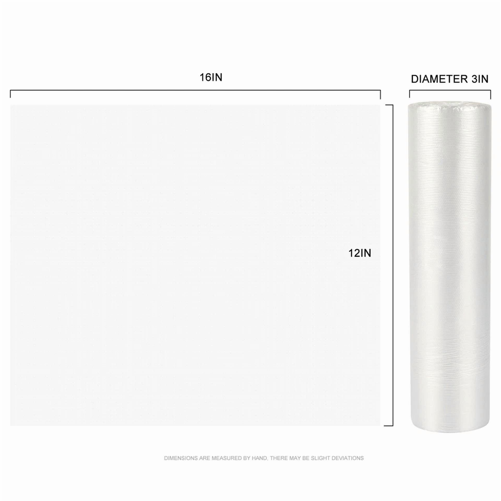 CIRCLE- 12 X 16 Plastic Clear Produce Bag 6Mil Thicken Food Storage Bag 400 Bags/Roll