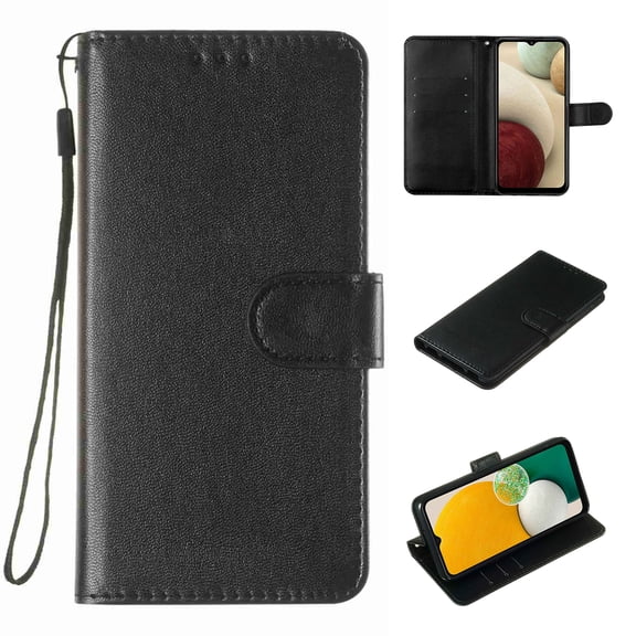 Wallet Case for Motorola Moto G 5G 2024,Card Slots Holder Wrist Strap Shockproof Protective Stand Soft PU Leather Magnetic Closure Women Men Folio Flip Phone Cover for Moto G 5G 2024, Black