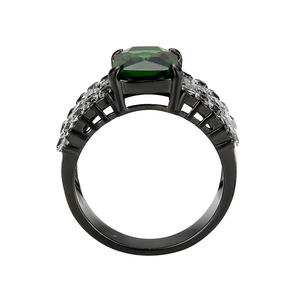 Black gold emerald ring best sale
