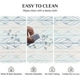 thumbnail image 2 of Oval Tablecloth 52 x 70 Inch, Vintage Geometric Leaves Tablecloth for Oval Table, Fabric Wrinkle Free Washable Waterproof Retro Tablecloth Oval Table Cloth for Kitchen Dining Room Table, 2 of 5