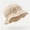 Khaki, variant on Baby Ruffle Trim Bucket Hat, Breathable cotton gauze, Comfortable sun hat for walks, beach visits and daily outings, 0-3 Years Orange