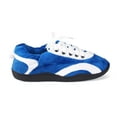 thumbnail image 3 of Happy Feet Sneaker All Around Slippers - Blue and White - XX Large, 3 of 4