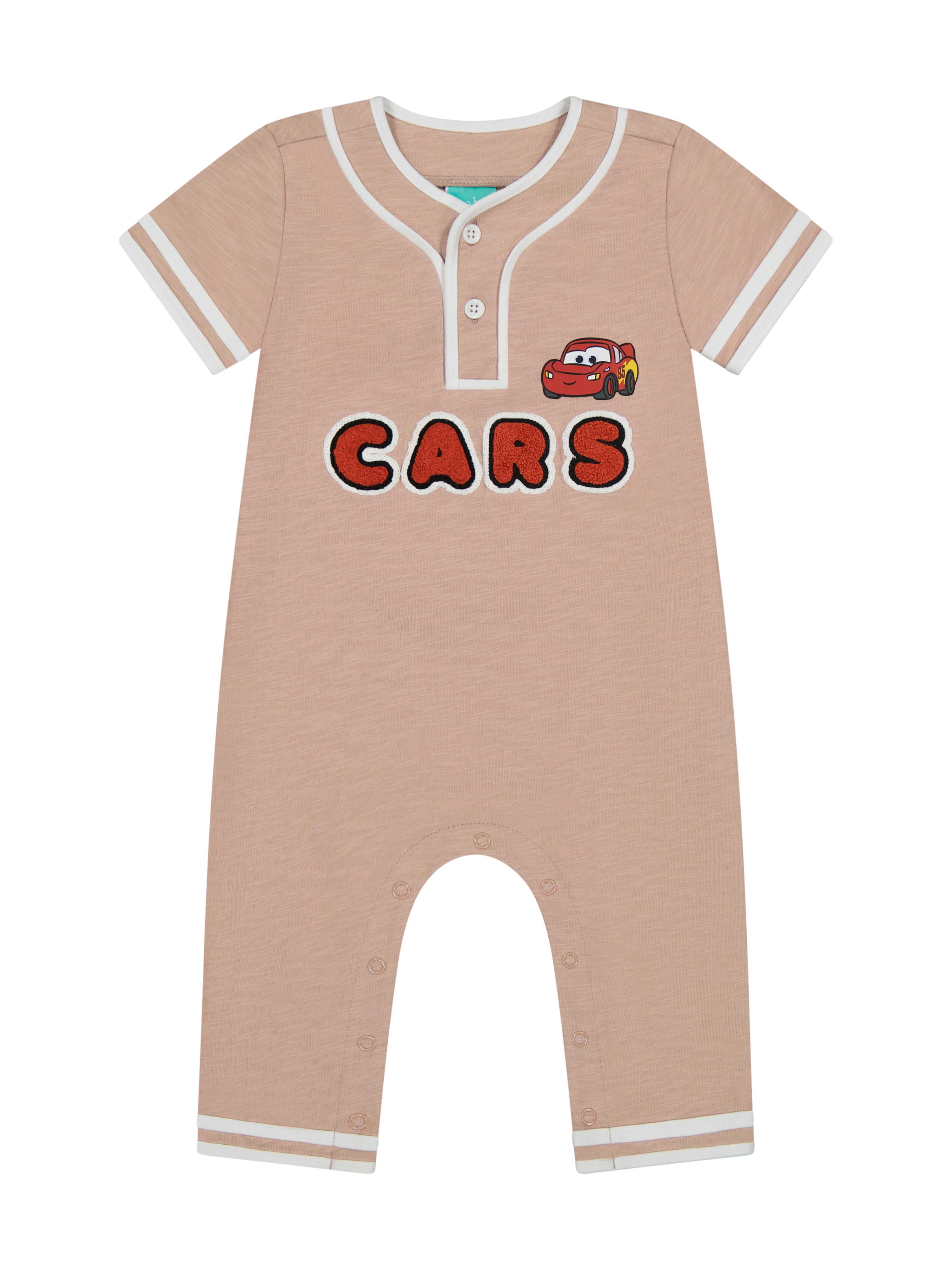 Cars Baby Boy Short Sleeve Romper, Sizes 0/3 Months-24 Months