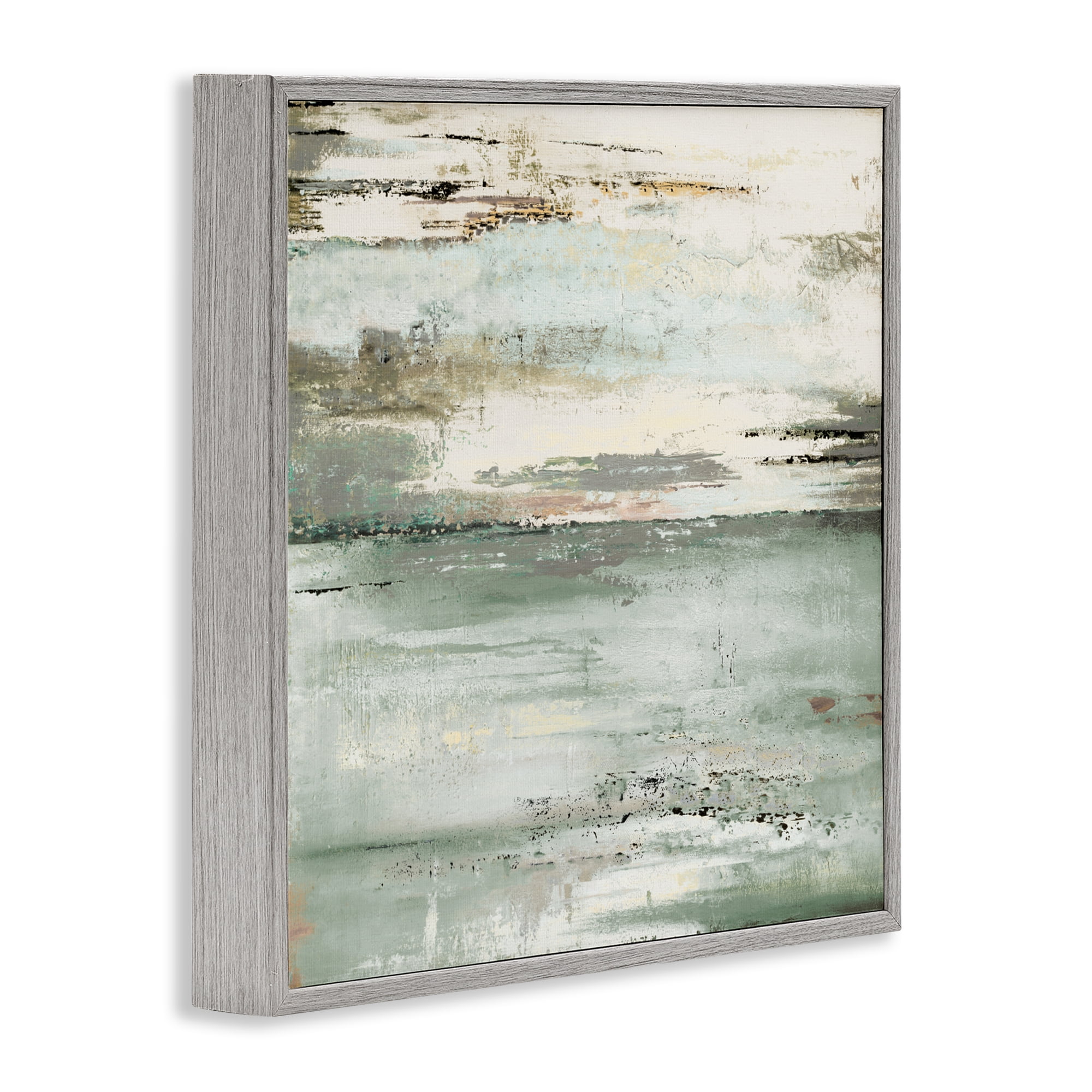 Stupell Industries The Seafoam Ones Abstract Gray Framed Giclee Art, design by Patricia Pinto