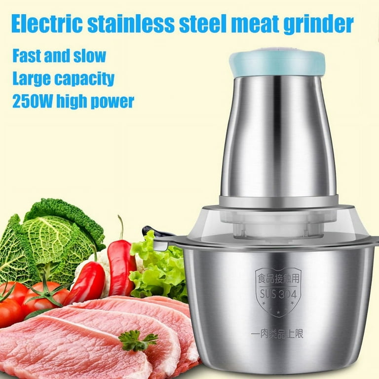 2L/3L Stainless Steel Electric Automatic Meat Grinder Household Mincer  vegetable Garlic Slicer Food Chopper