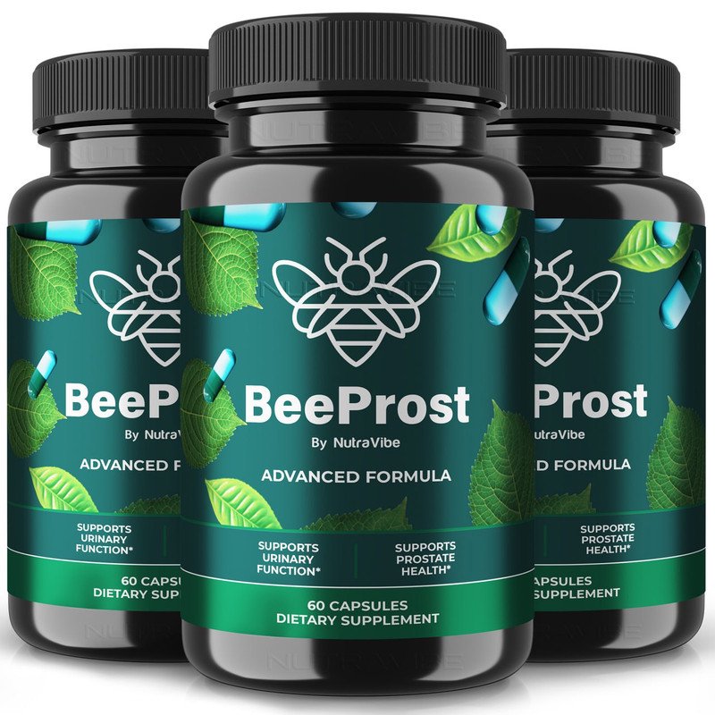 (3 Pack) BeeProst Capsules - Official Bee Prost Pills For Prostate Heath, All Natural Formula To Support Control, Energy & Overall Well-Being, Review (180 Capsules)