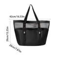 thumbnail image 3 of Tuvgenk Large Capacity Mesh Tote Bag, Breathable Beach Shoulder Bag for Swimming Travel Shopping Picnic and Outdoor Use, 3 of 6