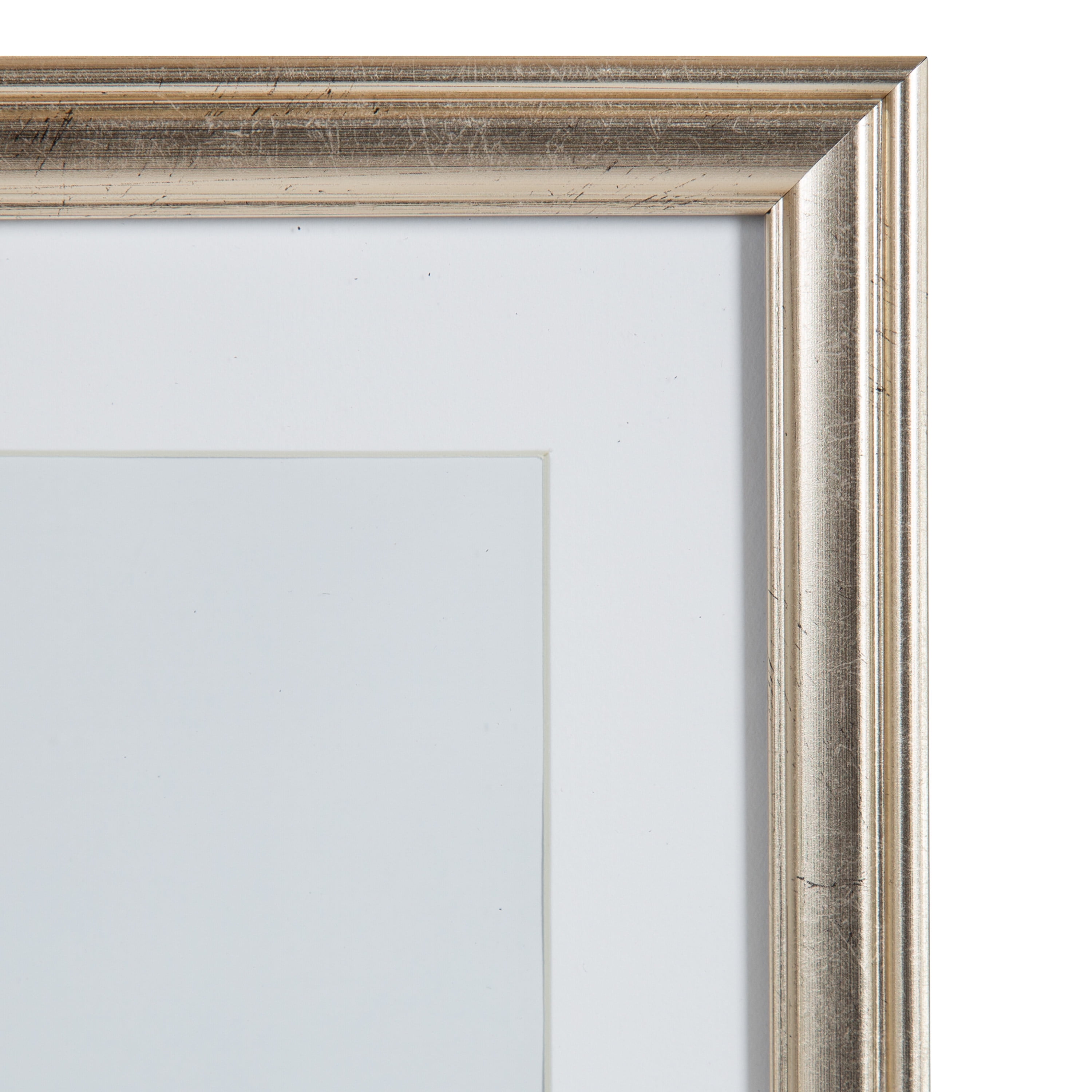 Kate And Laurel Adlynn Glam Frame Set, Set Of 10, Varying Sizes, Silver, Traditional Glam Frame Collection For Wall