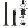 thumbnail image 2 of Stiroll Bandas De Cuero Delgadas Compatibles Con Apple Watch Band 49 Mm, 46 Mm, 45 Mm, 44 Mm, 42 Mm (Serie 3 2 1) Pulsera Delgada De Cuero De Grano Superior Para Iwatch Ultra Se Series 10/9/8/7/6/5/4, 2 of 5