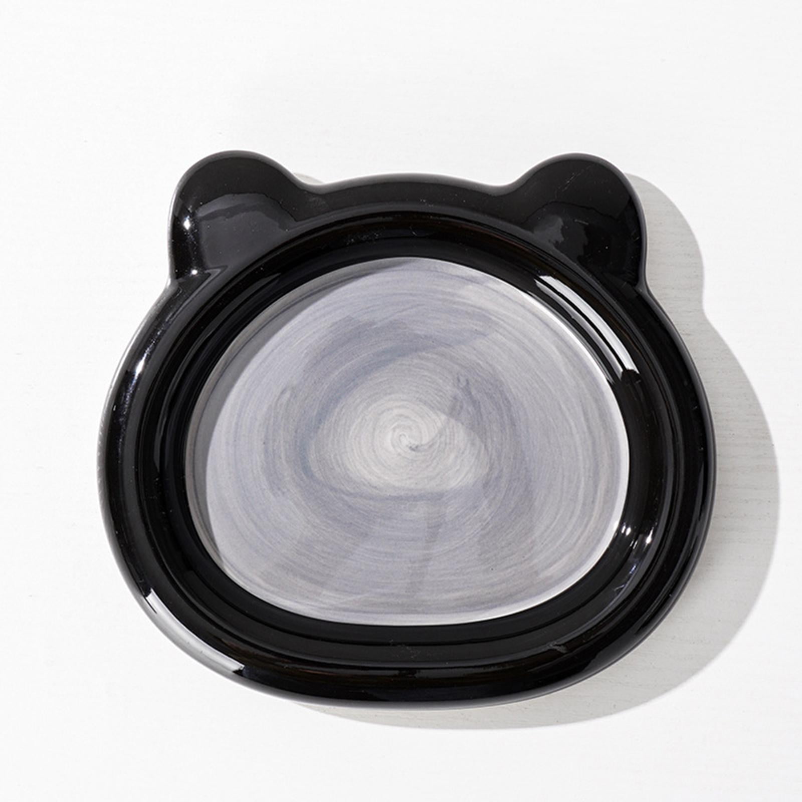 Fzaqwen Ceramic Cat Bowl Cat Bowl Non Slip Friendly Stable Portable Dog Feeding Dish for Bear Large
