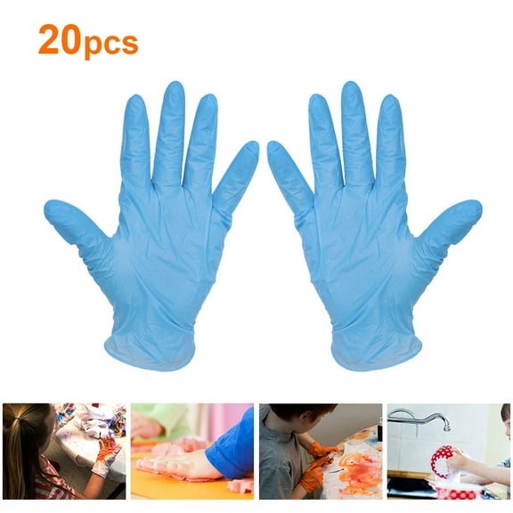 20pcs Children Disposable Gloves Elastic Latex Gloves Sanitary Protective Gloves