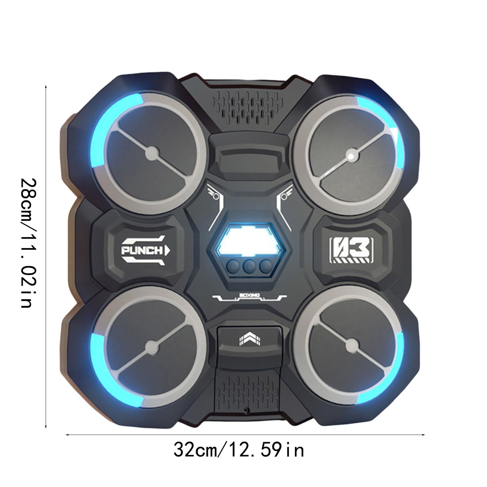 Kids Bluetooth Boxing Machine - Interactive Wall Mount Punching Bag with Music Sync  Safe Fitness Toy for Children Ages 6-12