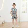 thumbnail image 5 of Girls Summer Outfits Size 10-12 Solid Color Sleeveless Top Clothes Casual Blouse and Shorts 2 Piece Clothes Set Toddler Girls, 5 of 5