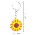 thumbnail image 2 of Sunflower Keychain 12 Sets Summer Theme Party Gift Kit Keychains Bags Bulk Delicate Miss Mesh Silica Gel, 2 of 6